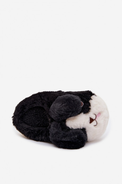 Dětské  Pantofle Štěňátka Černé Farnise