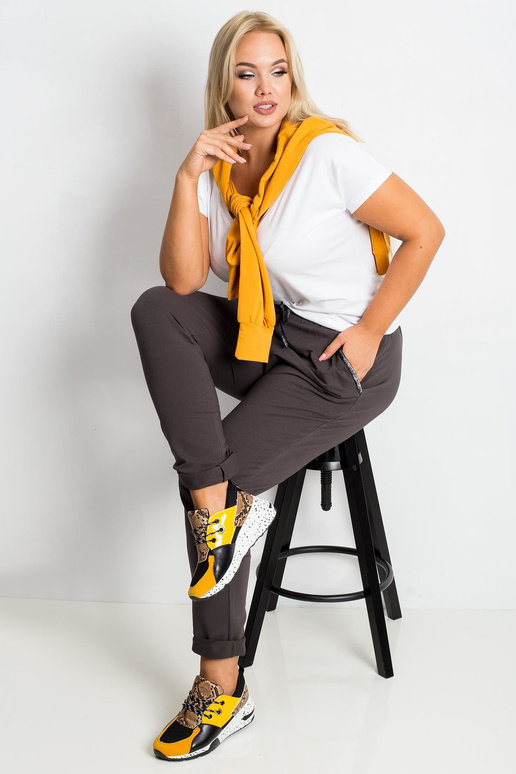 Sportovní kalhoty tmavě khaki