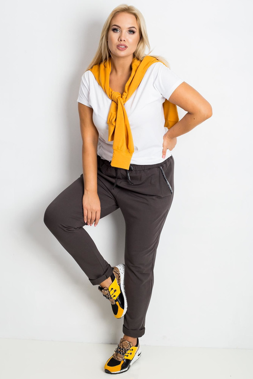 Sportovní kalhoty tmavě khaki