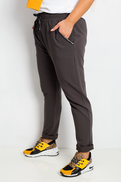 Sportovní kalhoty tmavě khaki