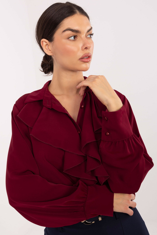 Košile IT bordó barvy