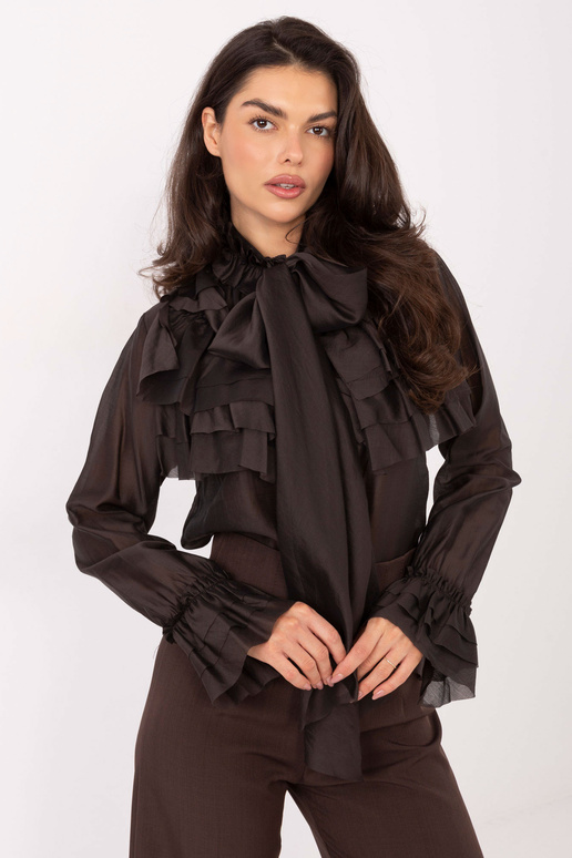 Košile IT tmavě hnědá