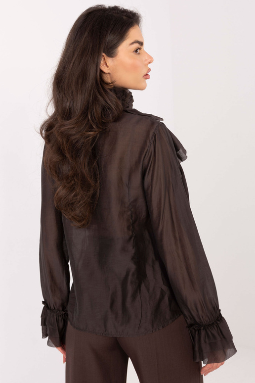 Košile IT tmavě hnědá