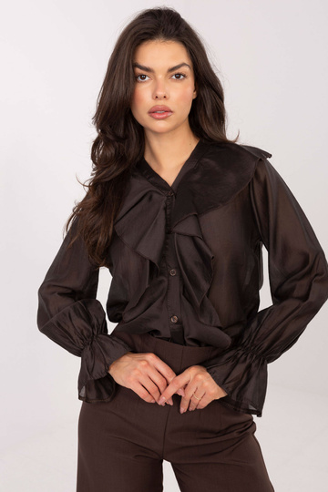 Košile IT tmavě hnědé