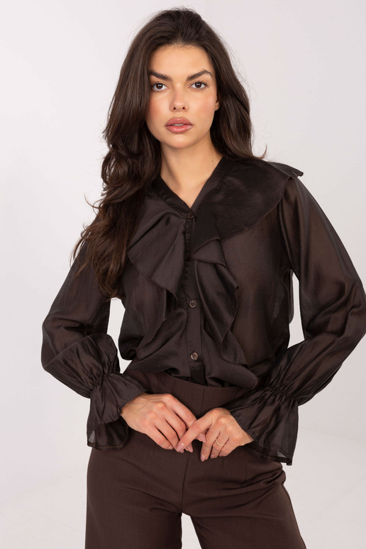 Košile IT tmavě hnědé