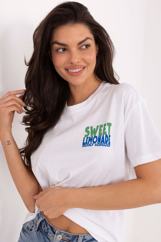 Tričko bílé s žlutou