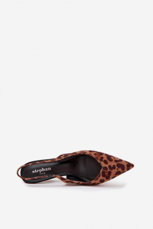 s efektem laku Obuv s tenkými podpatky vínová Phelia