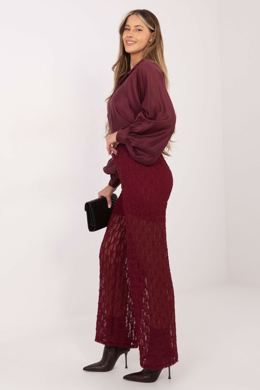 Kalhoty bordó