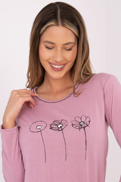 Piżama-DU-PI-FP-003.99P-ciemny różowy