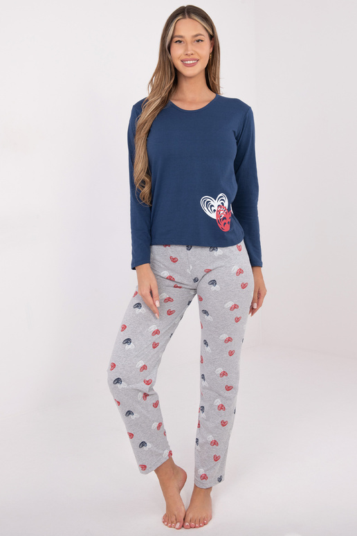 Piżama-DU-PI-FP-009.84-ciemny niebieski