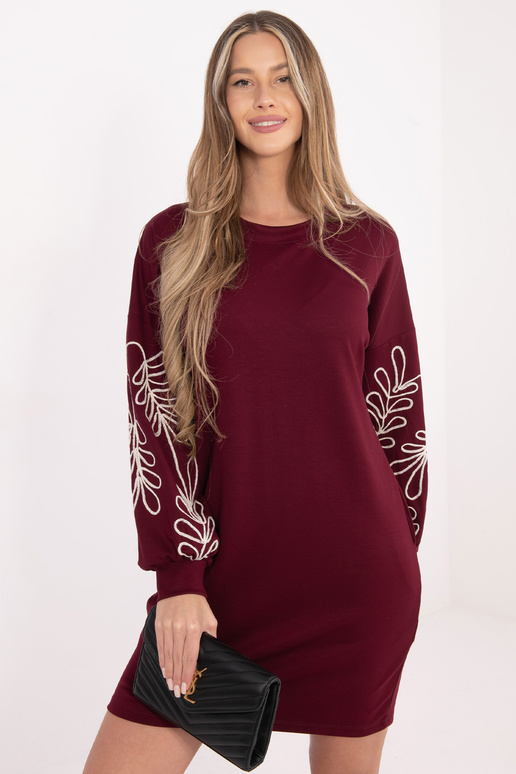 Sukienka-RV-SK-A1064.95-bordowy