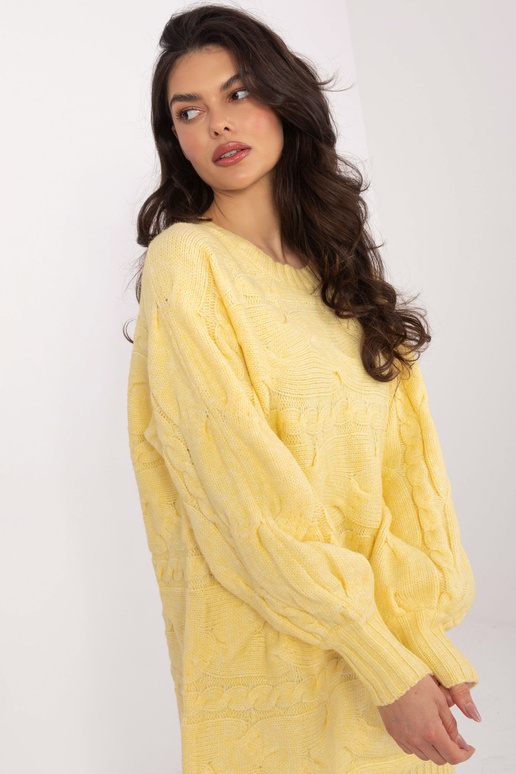 Sweter-AT-SW-2367.76P-jasny żółty