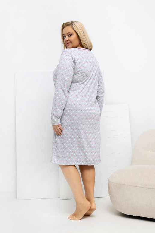 Koszula nocna-DU-KN-FP-605.69-szary