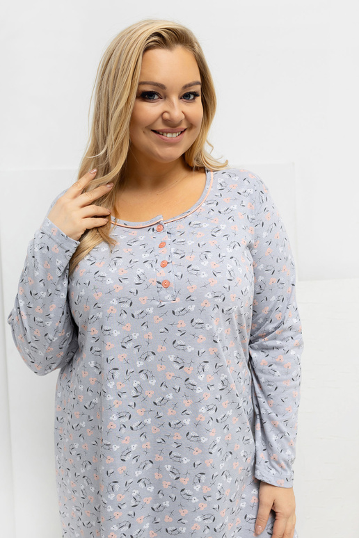 Koszula nocna-DU-KN-FP-602.15-szary