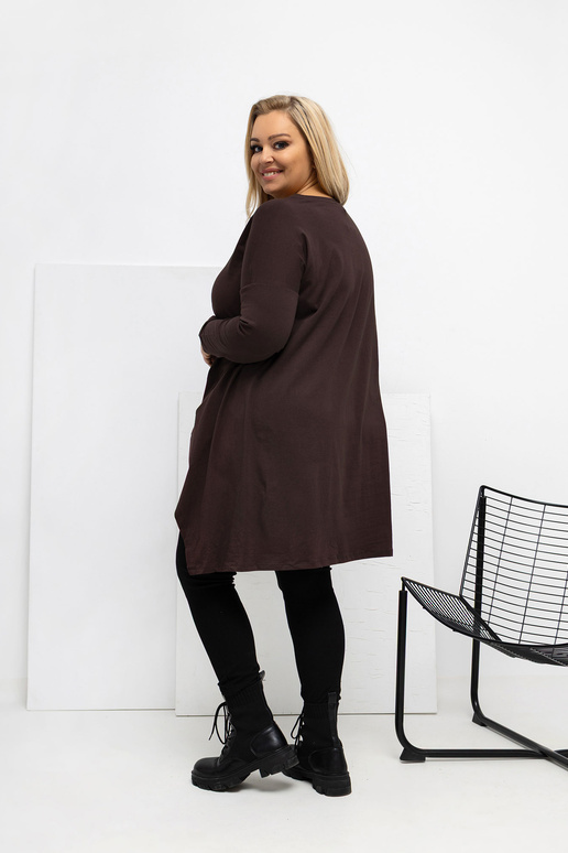 Bluzka-RV-BZ-7054-1.06-ciemny brązowy