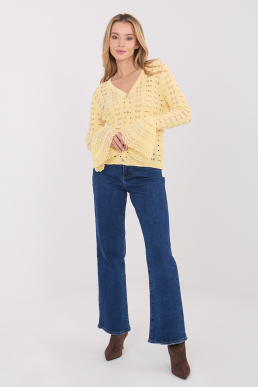 Sweter-PM-SW-SF118.86-jasny żółty