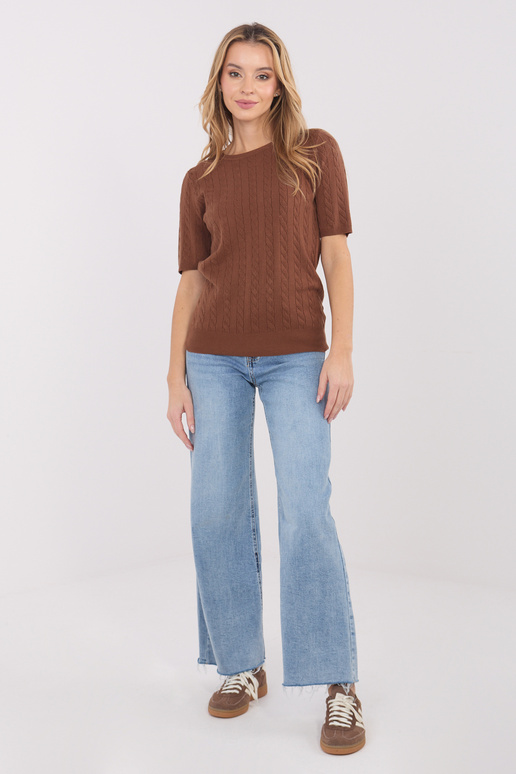 Sweter-PM-SW-B-613.09-jasny brązowy