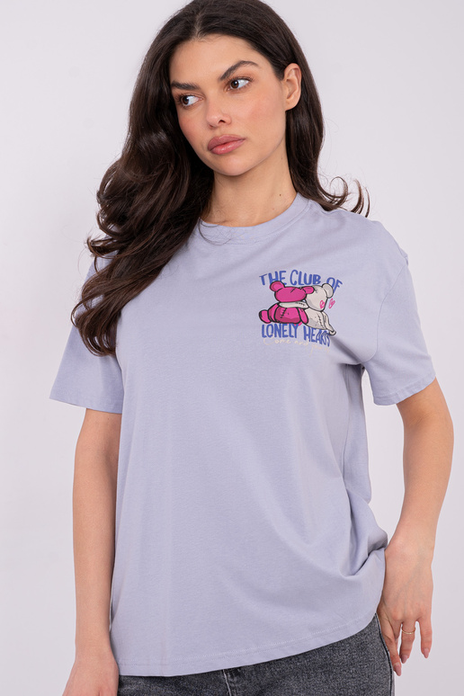 T-shirt-D12022AH02645Y-jasny fioletowy