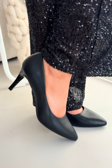 Boty na vysokém podpatku Eko  Sergio Leone 1336 Černé 2