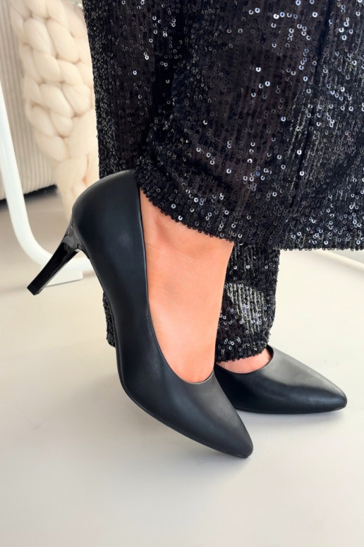 Boty na vysokém podpatku Eko  Sergio Leone 1336 Černé