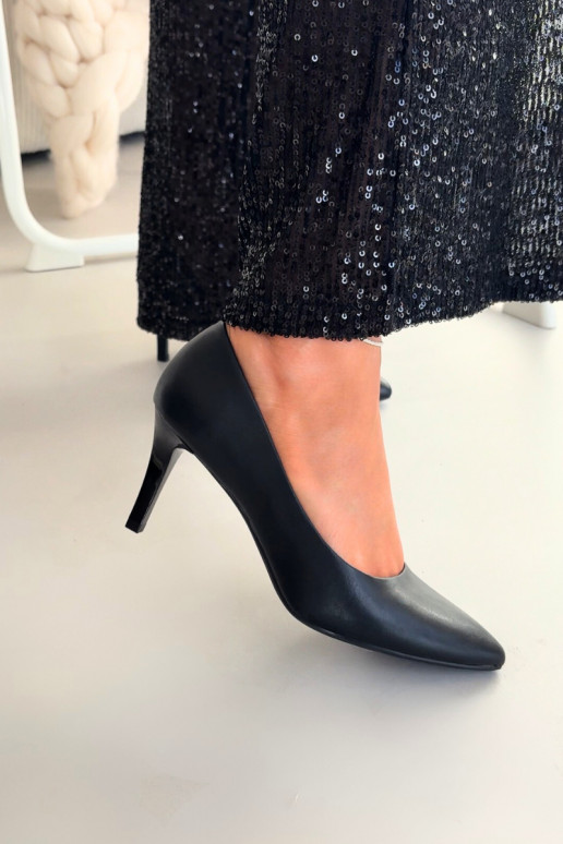 Boty na vysokém podpatku Eko  Sergio Leone 1336 Černé