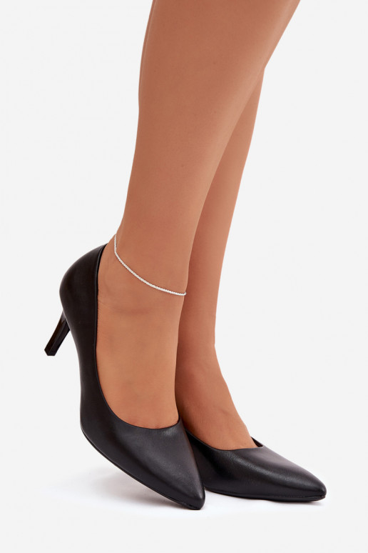 Boty na vysokém podpatku Eko  Sergio Leone 1336 Černé