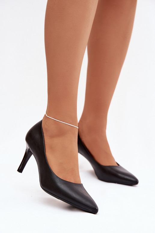 Boty na vysokém podpatku Eko  Sergio Leone 1336 Černé