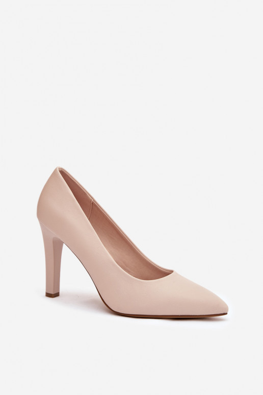 Boty na vysokém podpatku Eko  Sergio Leone 1446 slonová kost