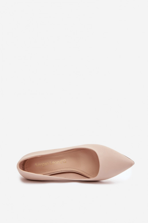 Boty na vysokém podpatku Eko  Sergio Leone 1446 slonová kost