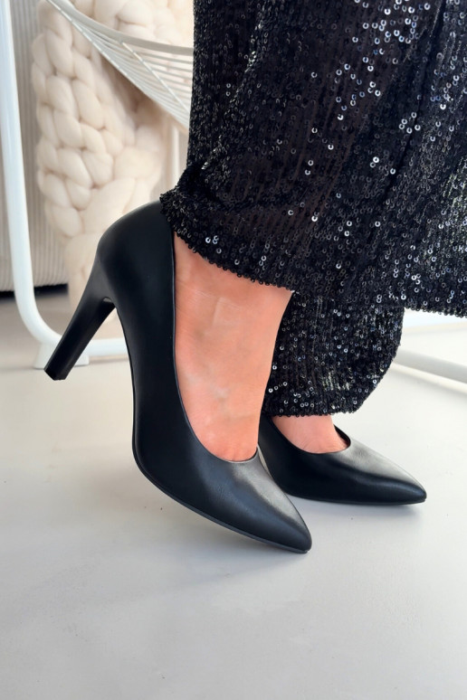 Boty na vysokém podpatku Eko  Sergio Leone 1446 Černé