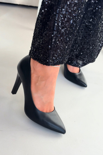 Boty na vysokém podpatku Eko  Sergio Leone 1446 Černé 2