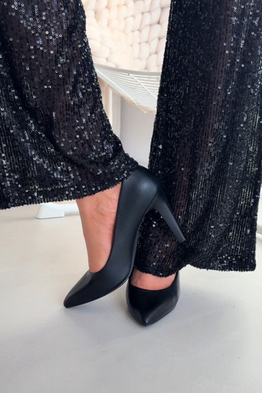 Boty na vysokém podpatku Eko  Sergio Leone 1446 Černé