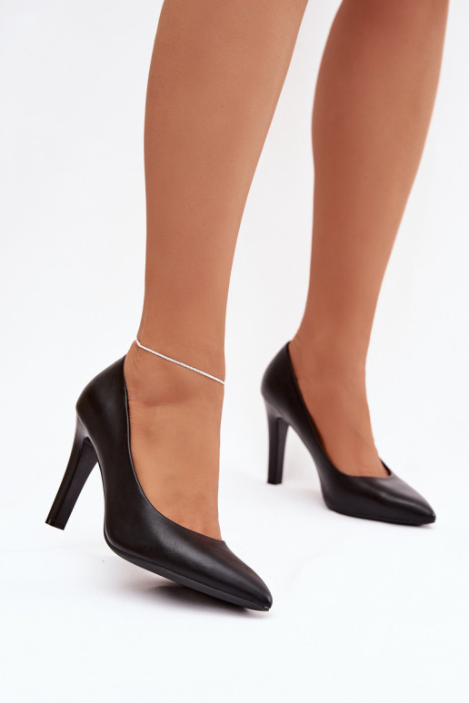 Boty na vysokém podpatku Eko  Sergio Leone 1446 Černé