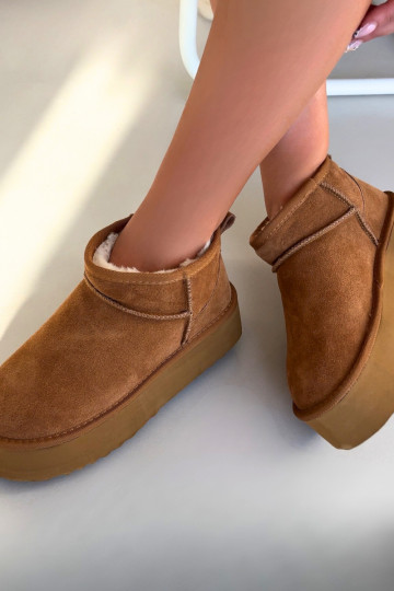 Sněhule  Z Naturalnego Zamszu hnědáMairene 2