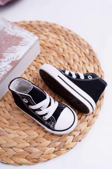 Dětská obuv s kamínkem Černé Filemon 2