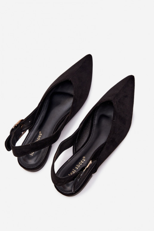 baleríny  s přezkami Černé Tanelia