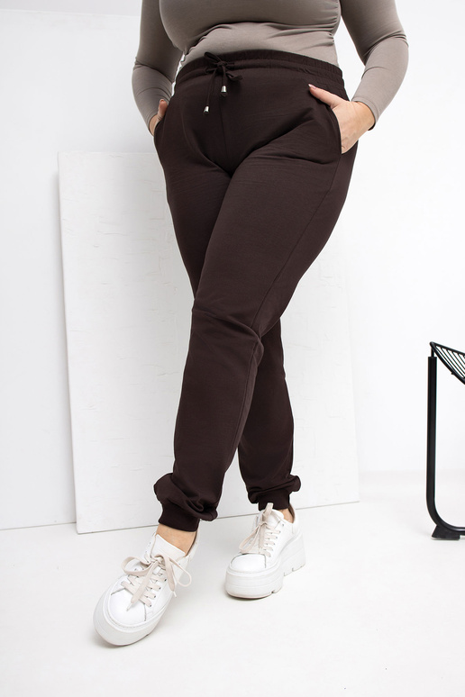 Tmavě hnědé sportovní kalhoty