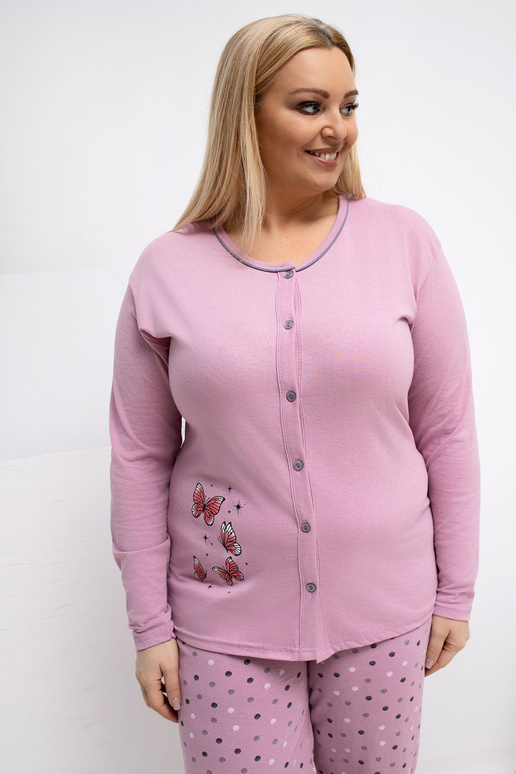 Pyžamo tmavě růžové