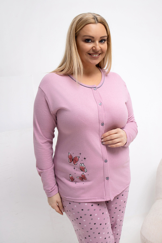 Pyžamo tmavě růžové