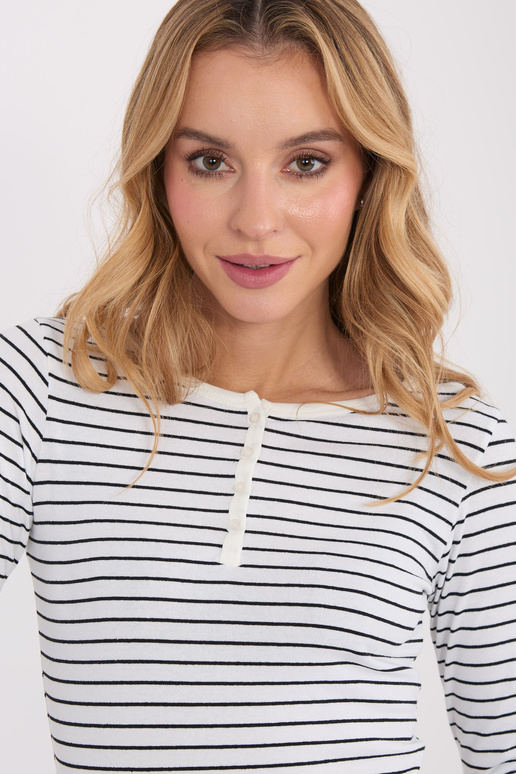 Halenka bílá-černá