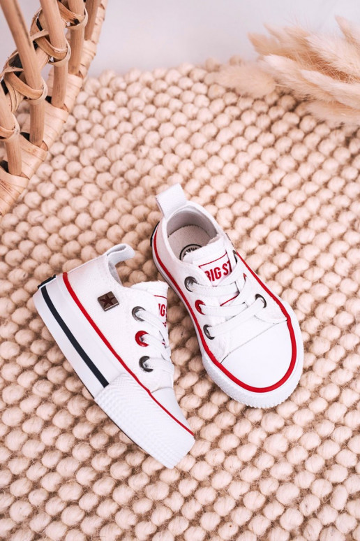 Dětské  tenisky s plochým tvarem BIG STAR HH374193 bílé