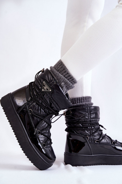   Sněhule se šněrováním Černé Carrios