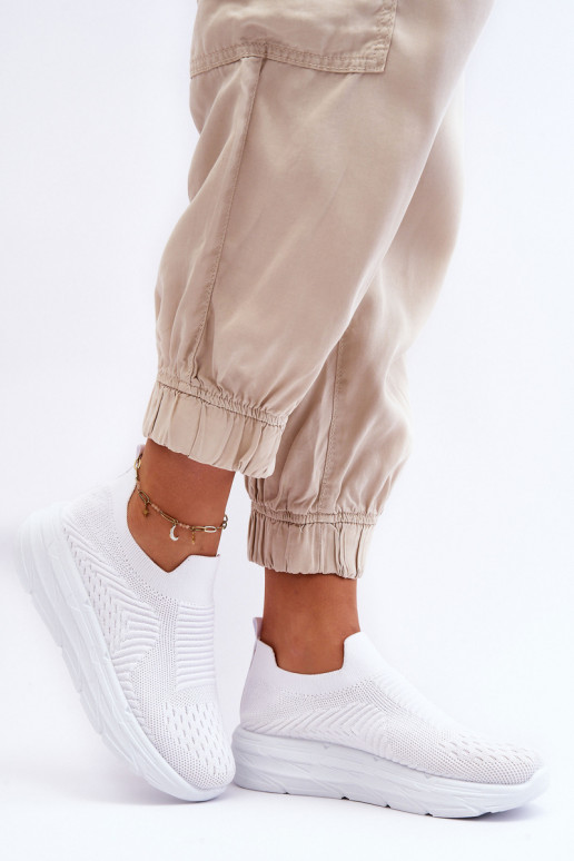  Slip-on vzor tenisky bílé Ferive