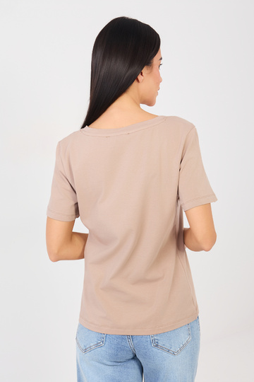 Tričko tmavě béžové