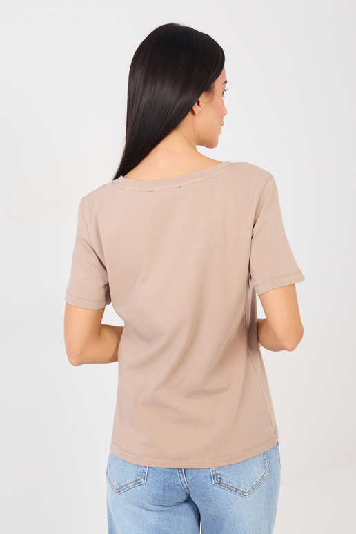 Tričko tmavě béžové