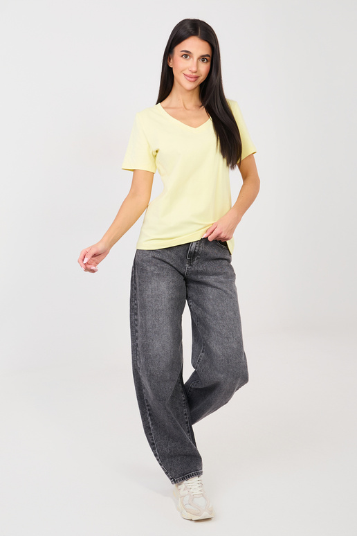 Tričko s krátkými rukávy jasně žluté