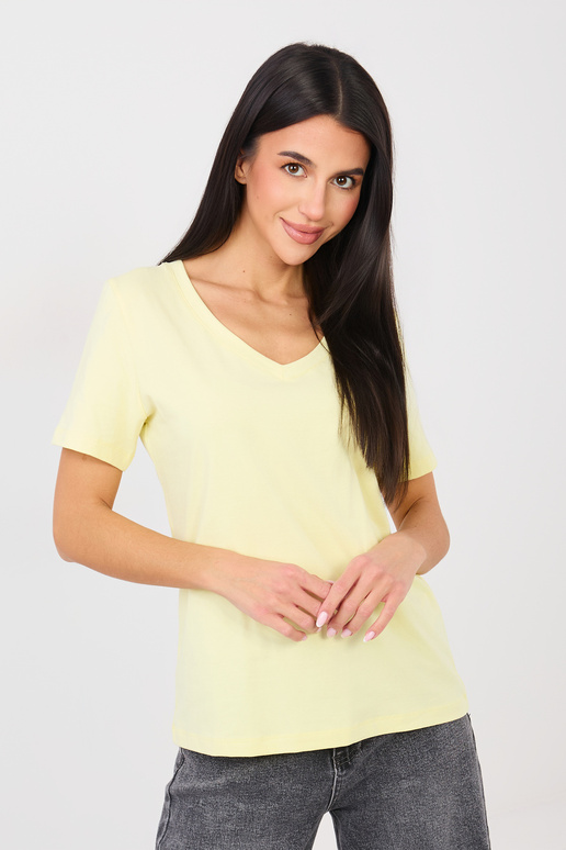 Tričko s krátkými rukávy jasně žluté