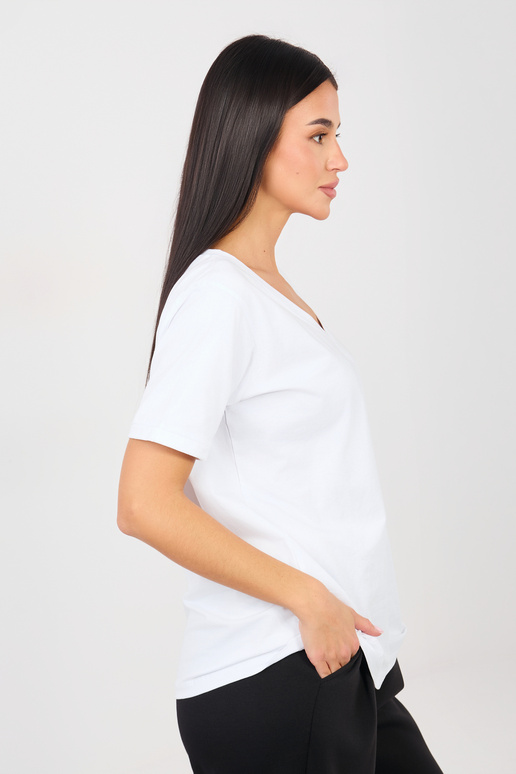 Bílé tričko s krátkým rukávem