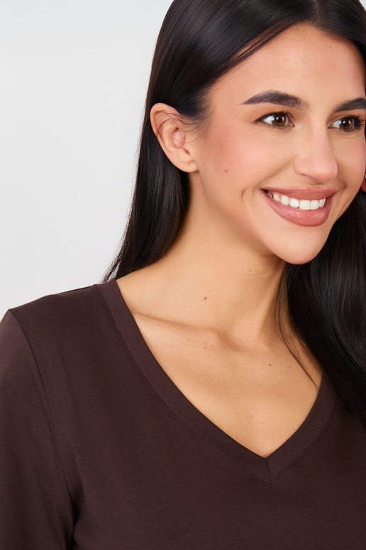 Tričko tmavě hnědé