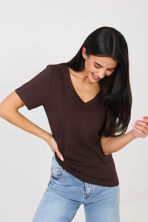 Tričko tmavě hnědé